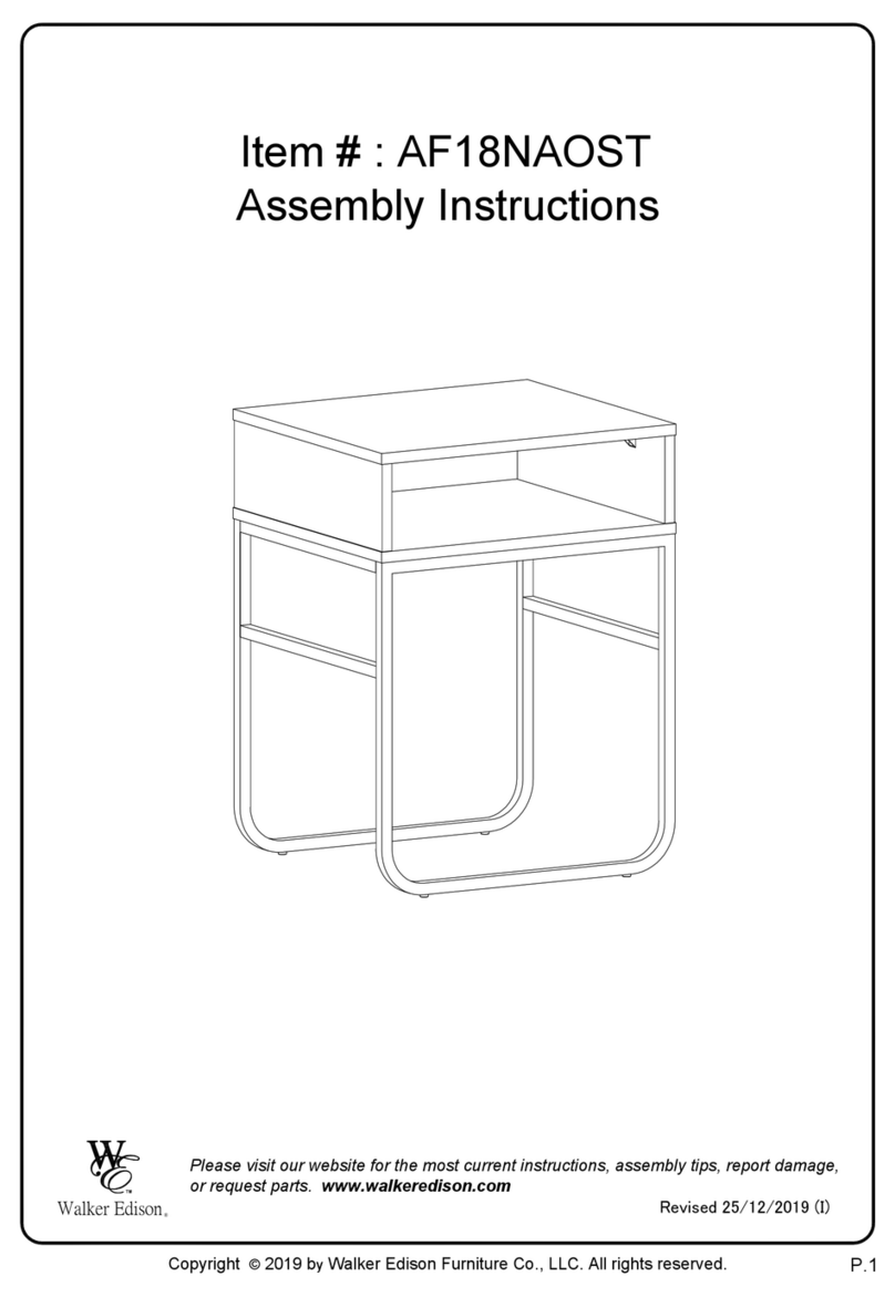 Walker Edison AF18NAOST User manual Walker Edison AF18NAOST User manual