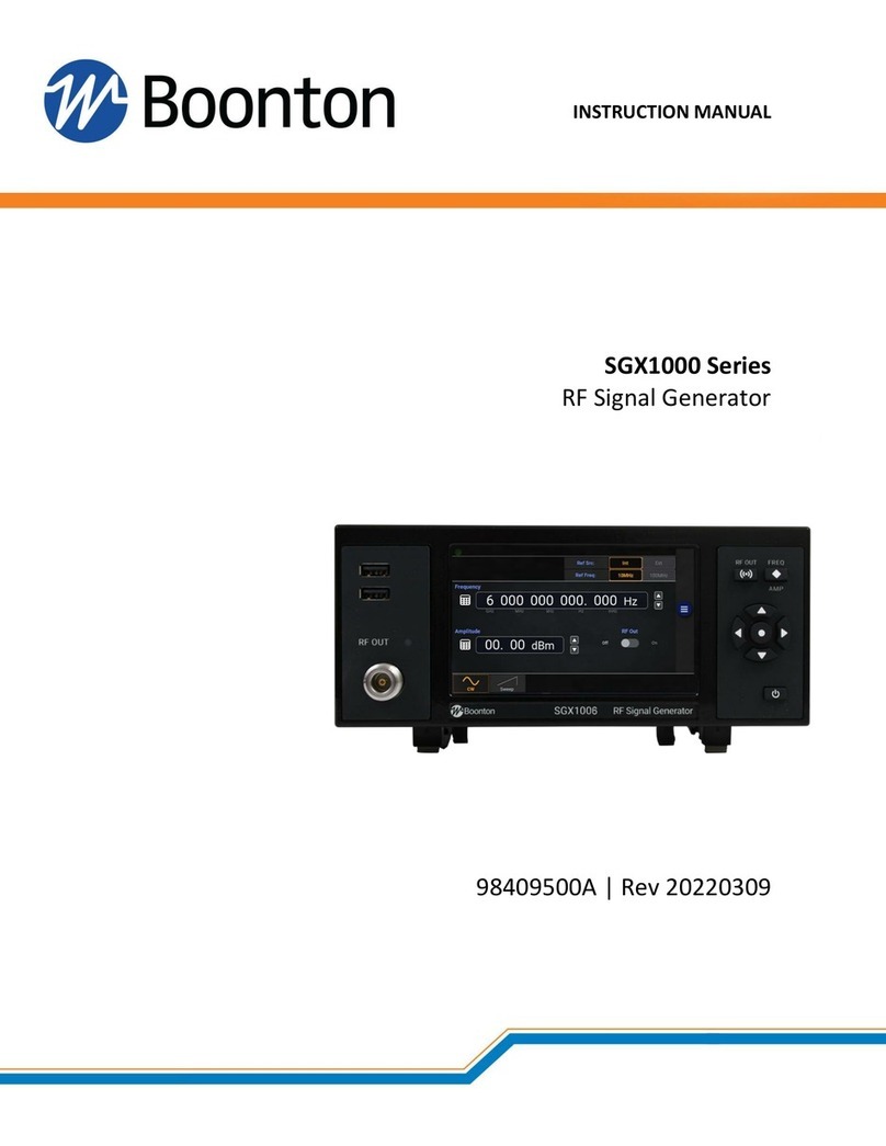 Boonton SGX1000 Series instruction manual