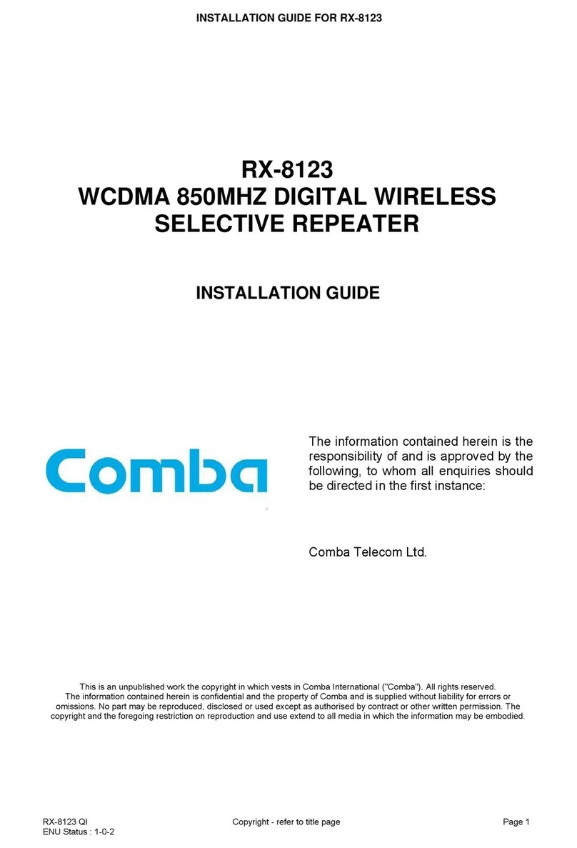 COMBA RX-8123 installation guide