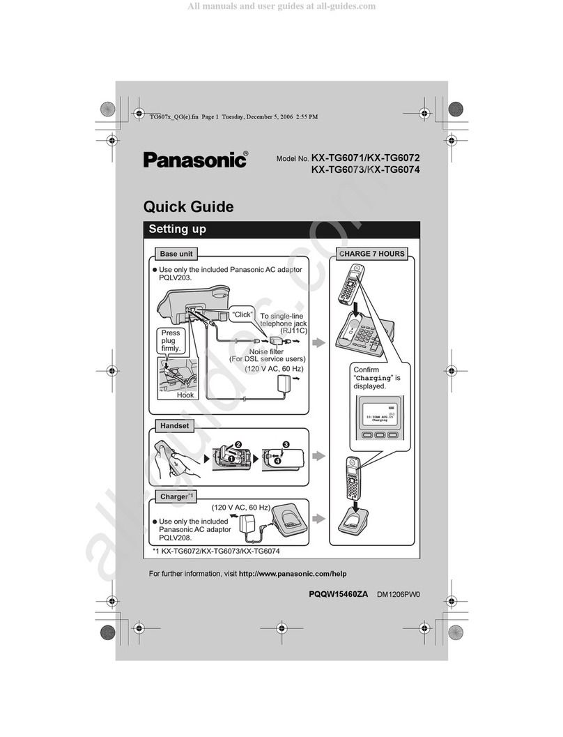 Panasonic KX-TG6071 User manual