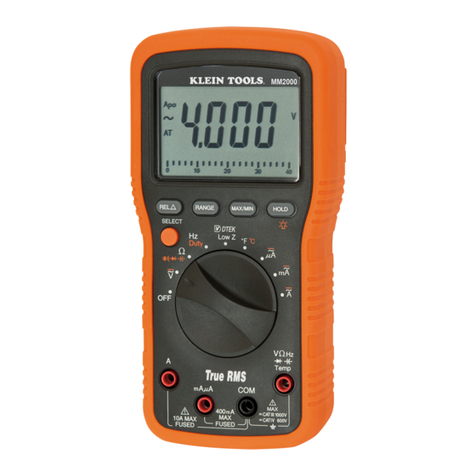 Klein Tools MM2000 User manual