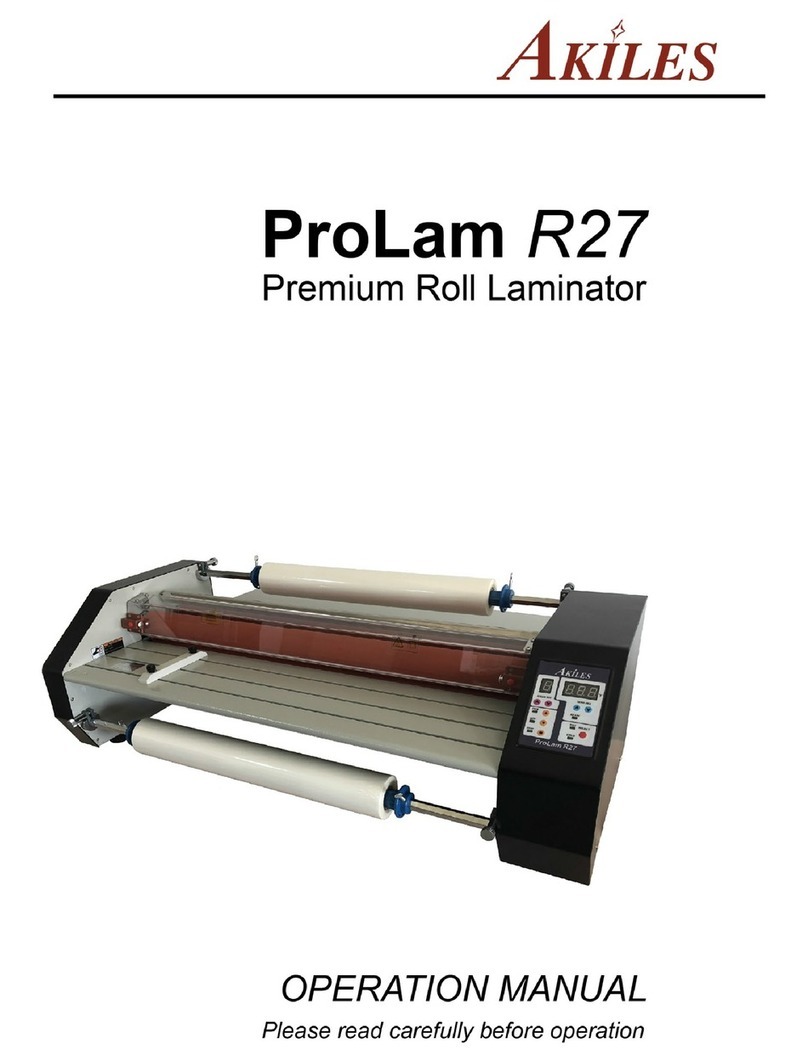 Akiles ProLam R27 Operation manual