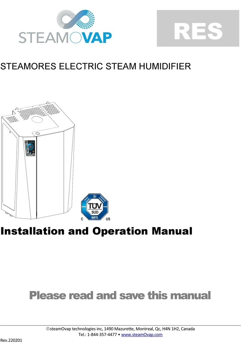 SteamOvap RES Series Installation and operation manual