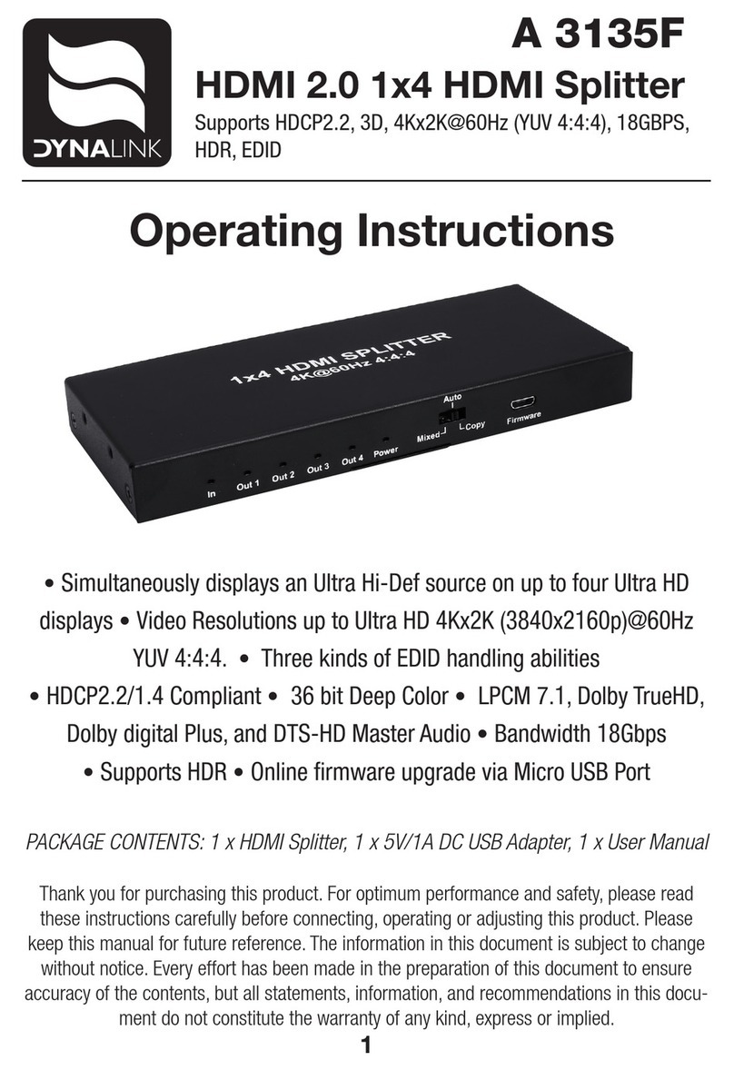 Dynalink A 3135F User manual