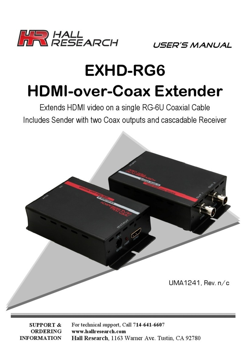 Hall Research Technologies EXHD-RG6 user manual Hall Research Technologies EXHD-RG6 user manual