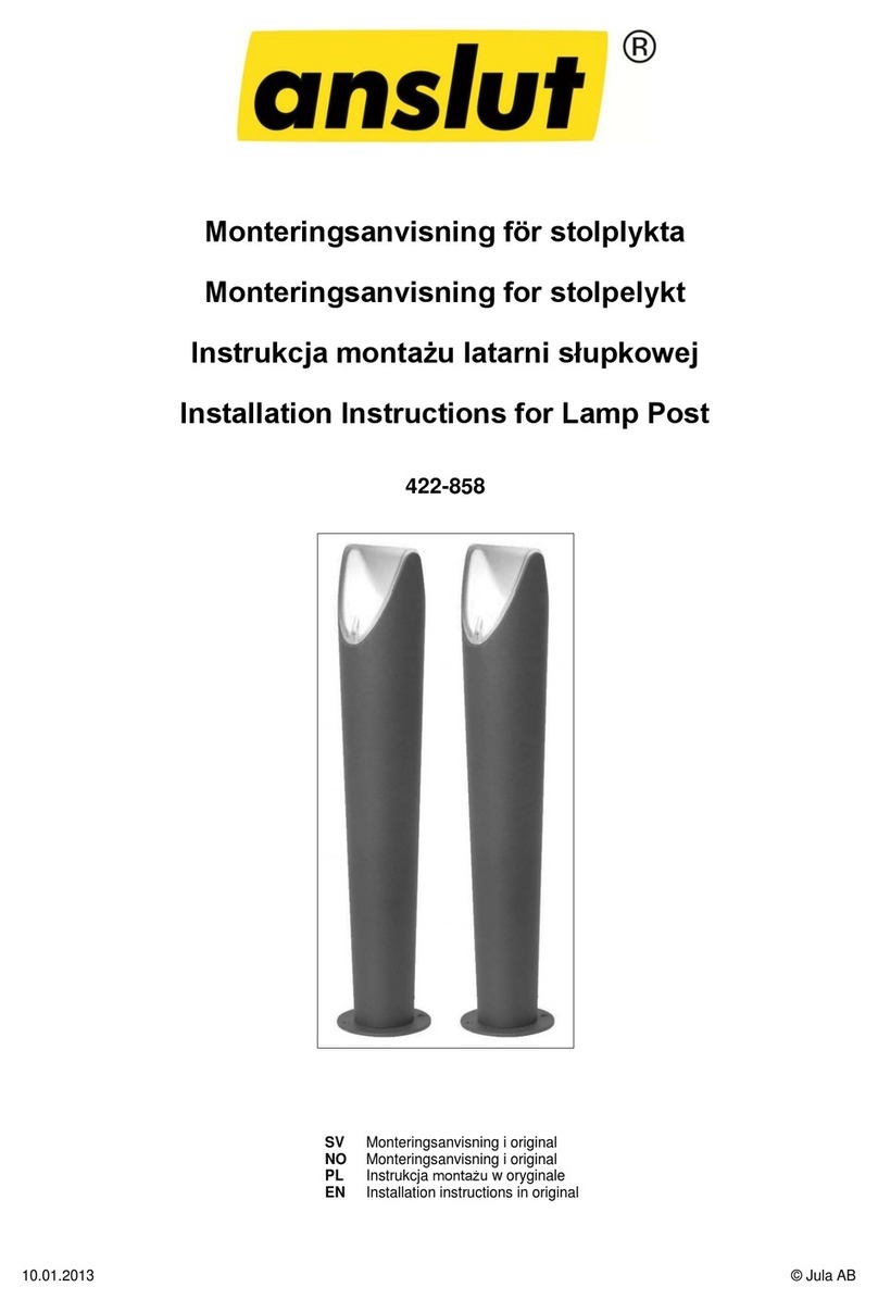 Anslut 422-858 installation instructions