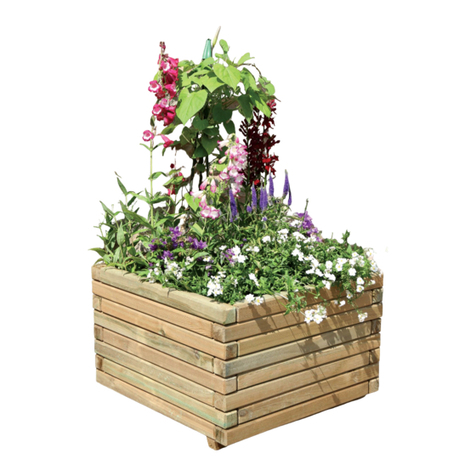Zest 4 Leisure Rossett Square Planter User manual