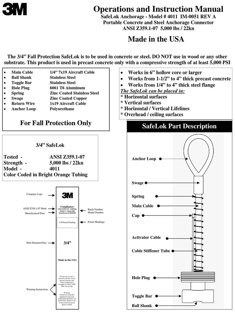 3M SafeLok Anchorage 4011 Guide
