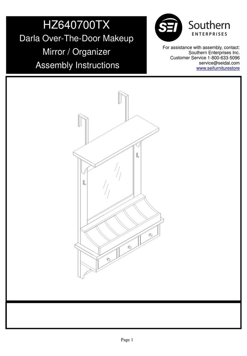 Southern Enterprises HZ640700TX Assembly instructions
