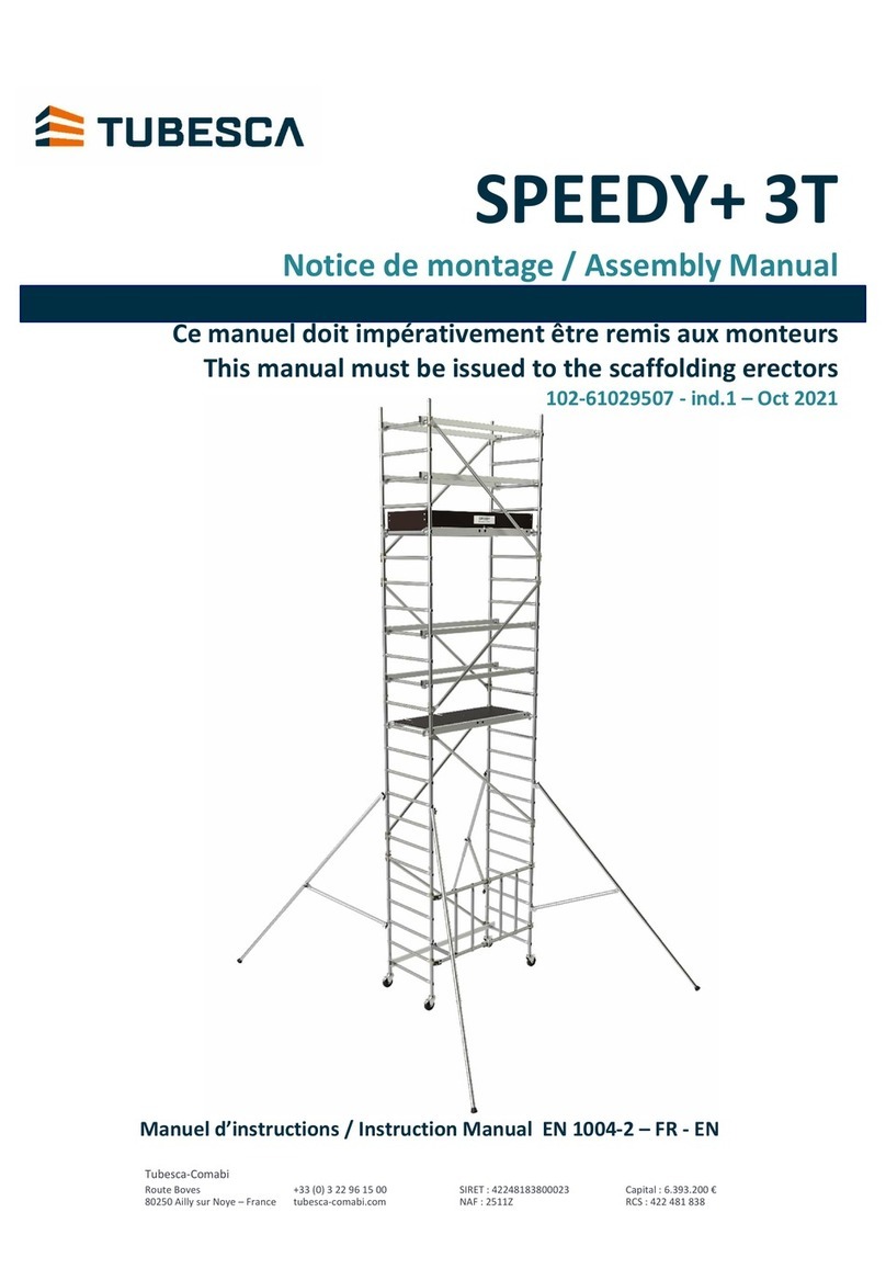 TUBESCA-COMABI SPEEDY+ 3T Assembly manual