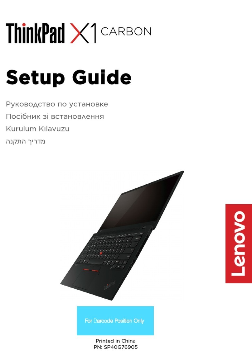 Lenovo ThinkPad X1 Carbon Setup guide
