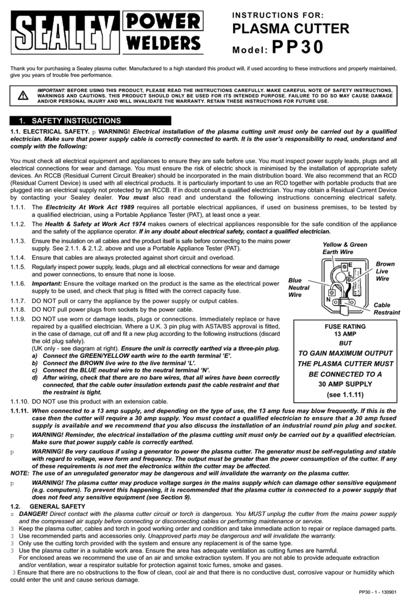 Sealey PP30 instructions