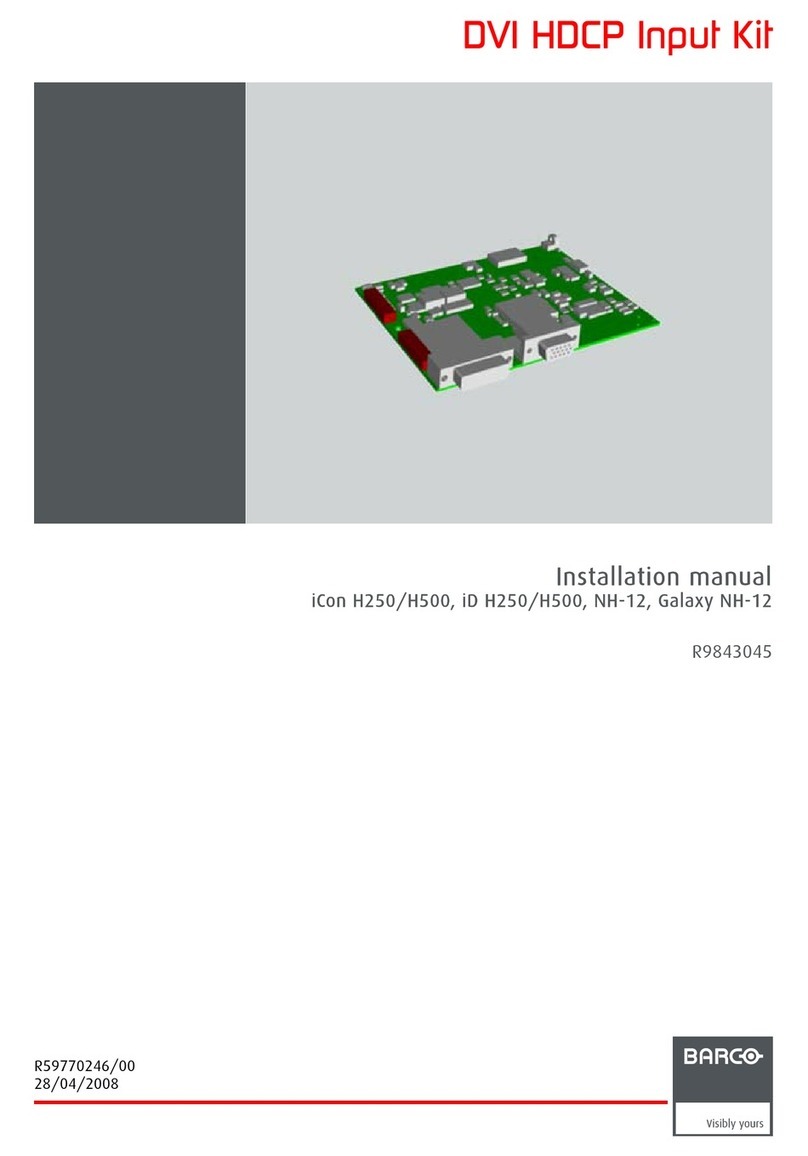 Barco iCon H250 User manual