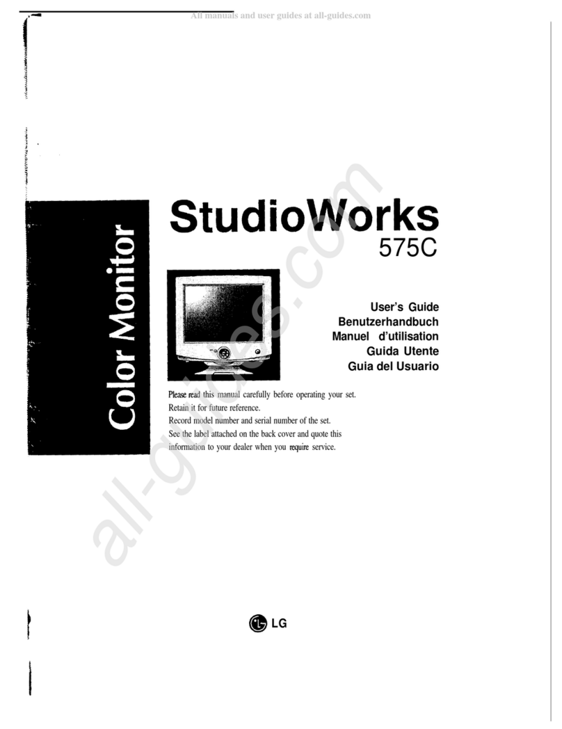 LG StudioWorks 575C User manual