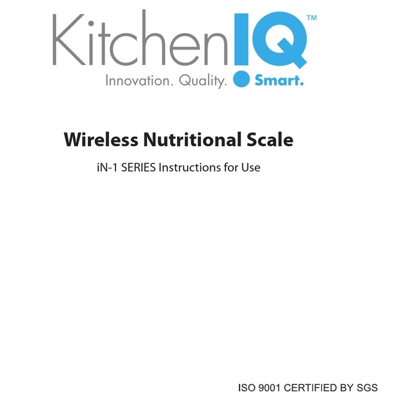 KitchenIQ iN-1 SERIES Instructions for use