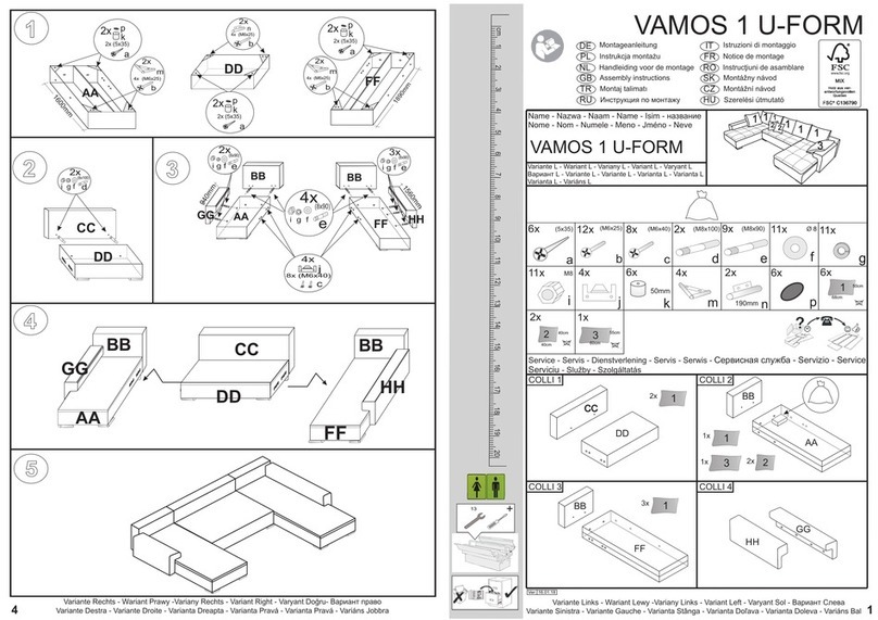 FSC VAMOS 1 U-FORM Assembly instructions FSC VAMOS 1 U-FORM Assembly instructions