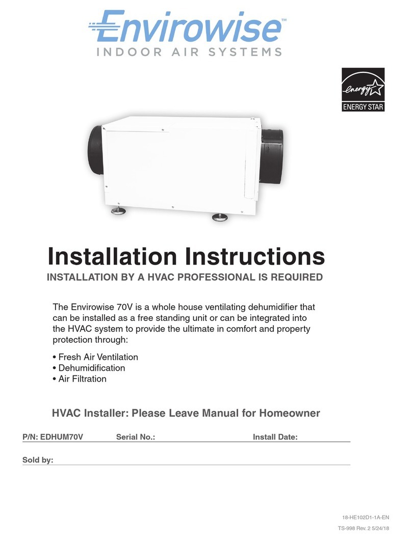 Envirowise EDHUM70V installation instructions
