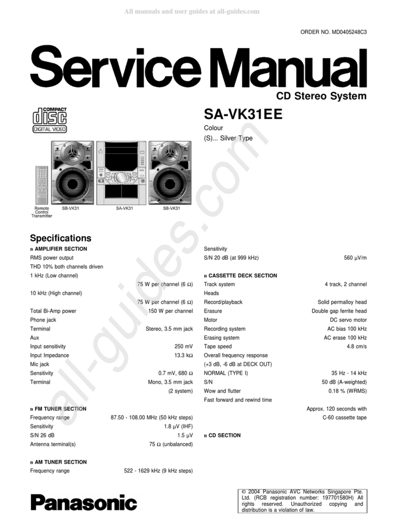 Panasonic SA-VK31EE User manual