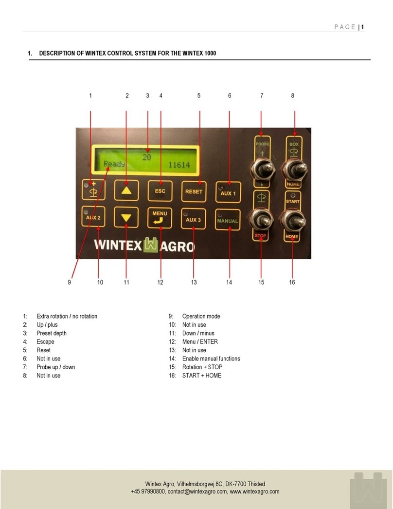 Wintex Agro WINTEX 1000 operating instructions