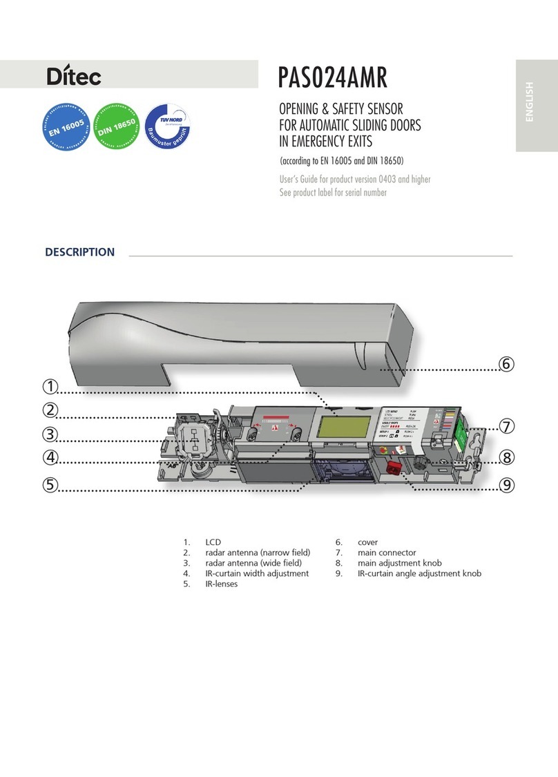 DITEC PAS024AMR installation guide