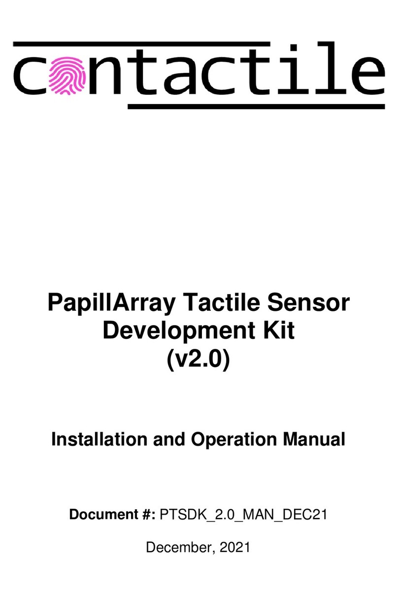 contactile PapillArray Tactile Sensor Development Kit... Installation and operation manual