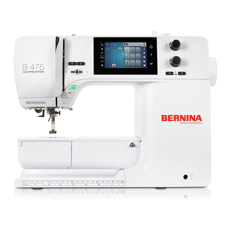 Bernina 475 QE User manual