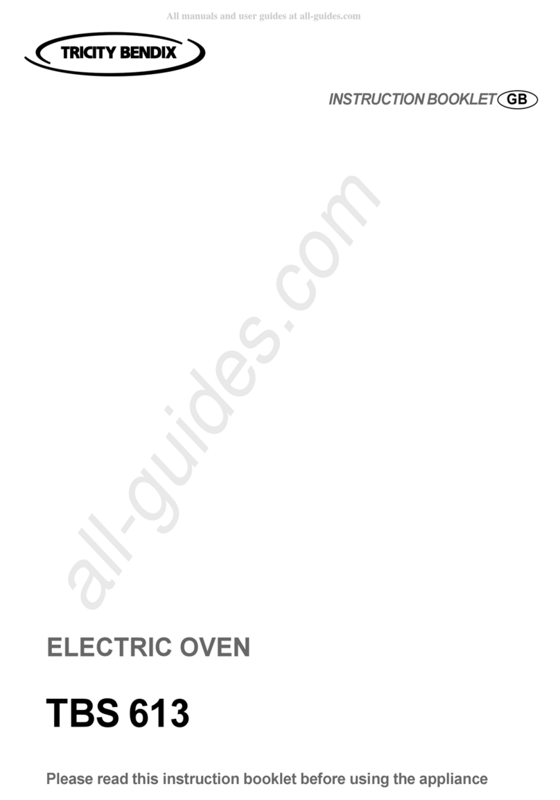 Tricity Bendix TBS 613 User manual