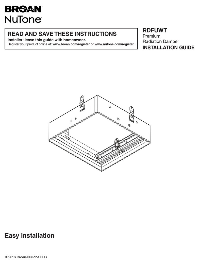 NuTone RDFUWT installation guide NuTone RDFUWT installation guide