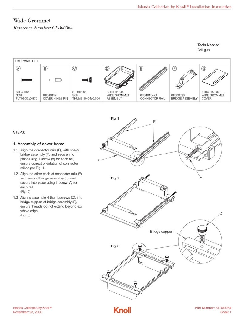 Knoll Islands Collection 6TD00064 User manual