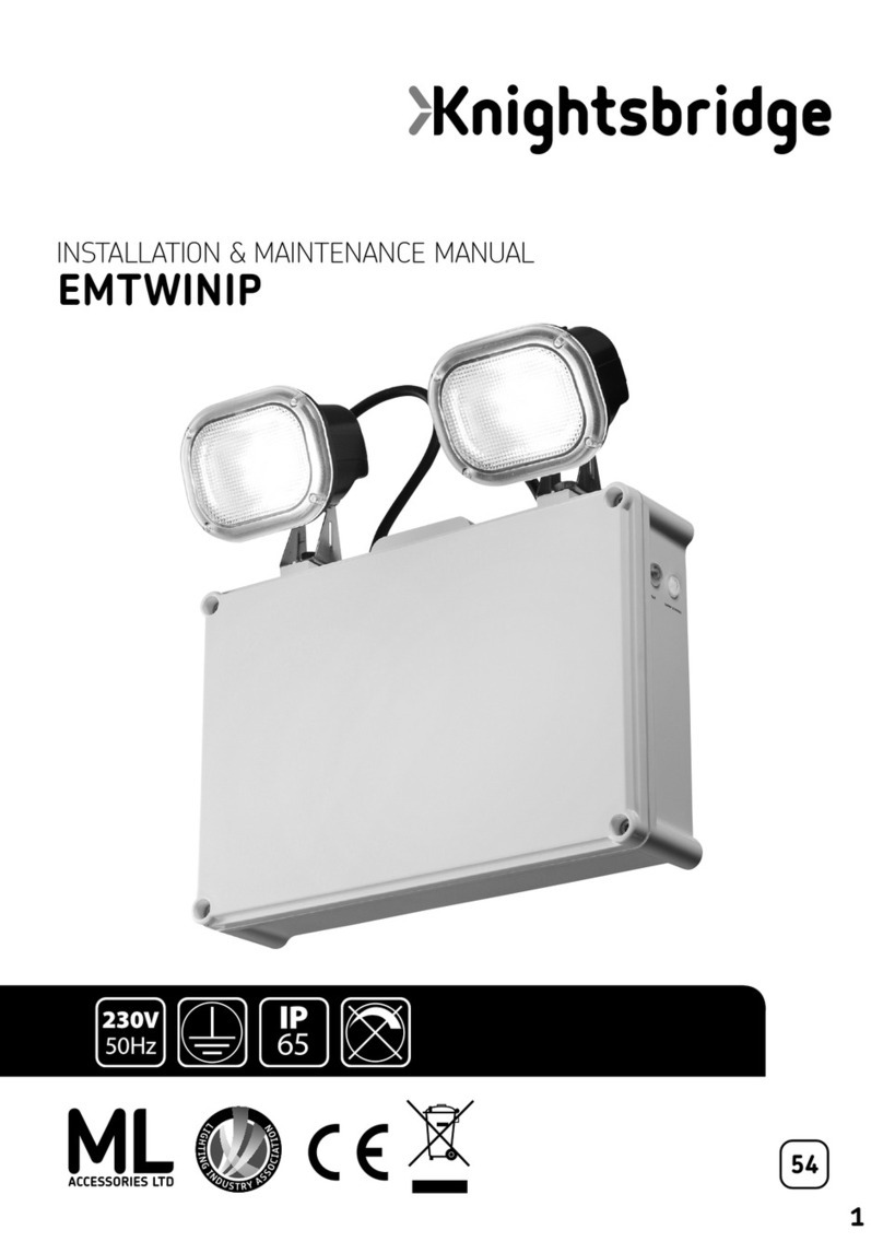ML Accessories Knightsbridge EMTWINIP Installation & maintenance manual