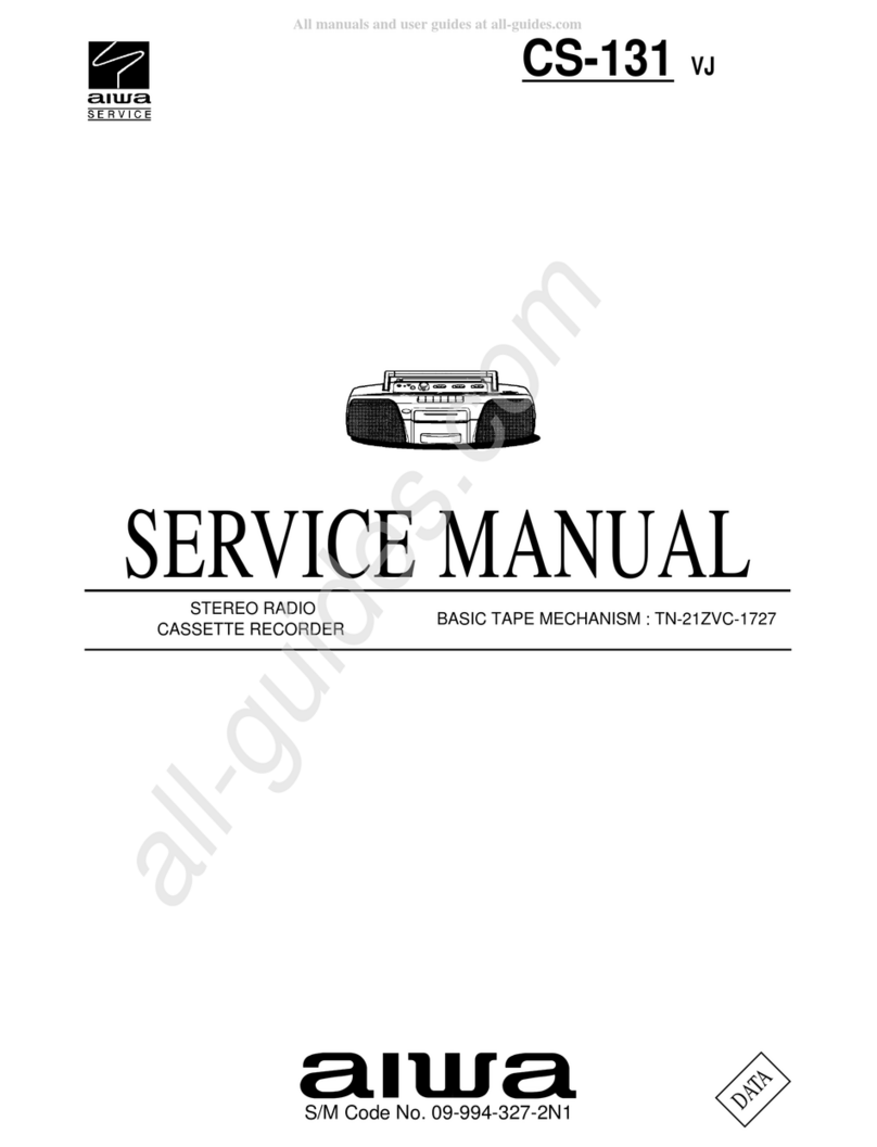 Aiwa CS-131 VJ User manual Aiwa CS-131 VJ User manual