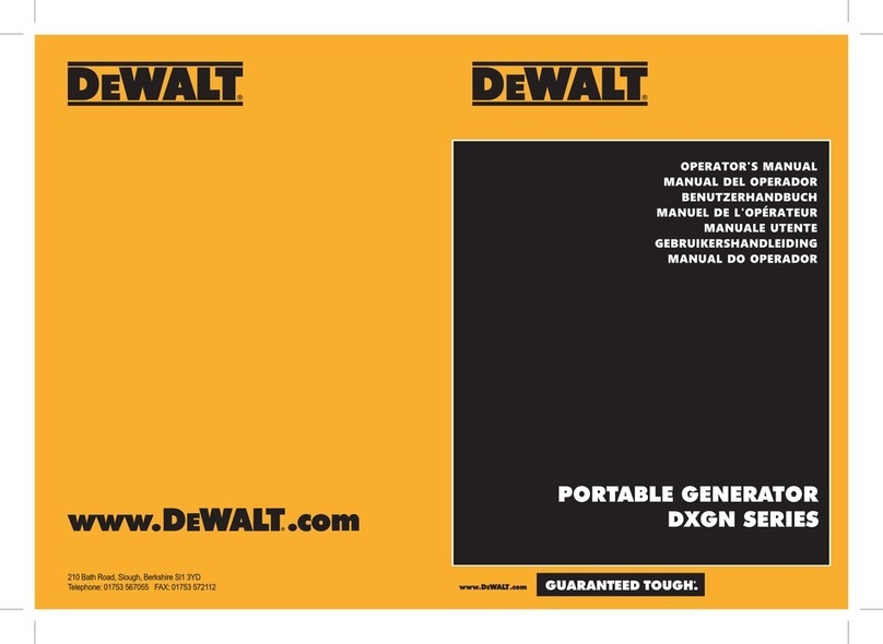 DeWalt DXGNSeries Operator's manual DeWalt DXGNSeries Operator's manual