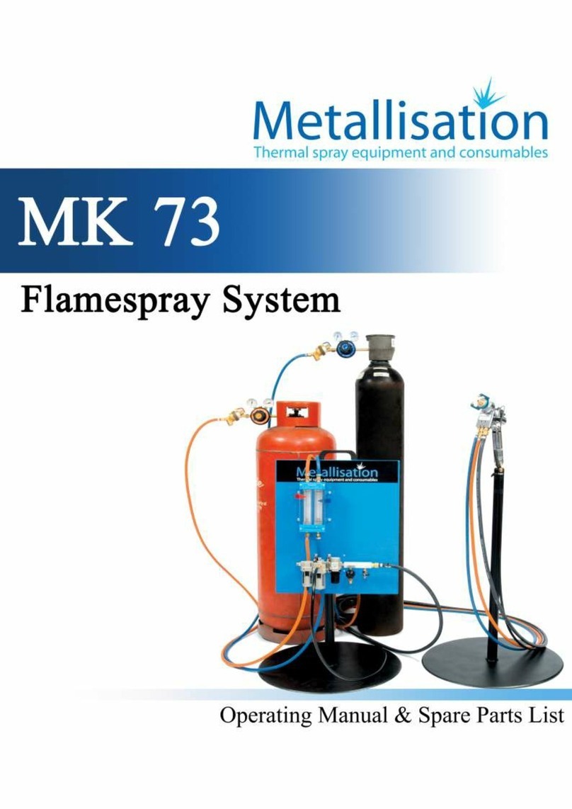 Metallisation MK 73 Operating manual / spare parts list