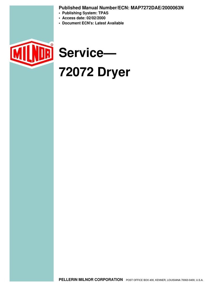 Milnor 72072 manual