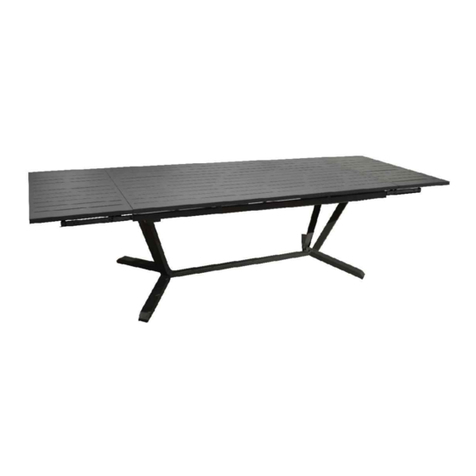 Proloisirs VITA 2-SIDE EXTENSION TABLE Assembling instructions Proloisirs VITA 2-SIDE EXTENSION TABLE Assembling instructions