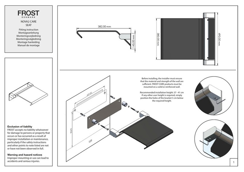 FROST NOVA2 CARE N1963 Install guide FROST NOVA2 CARE N1963 Install guide