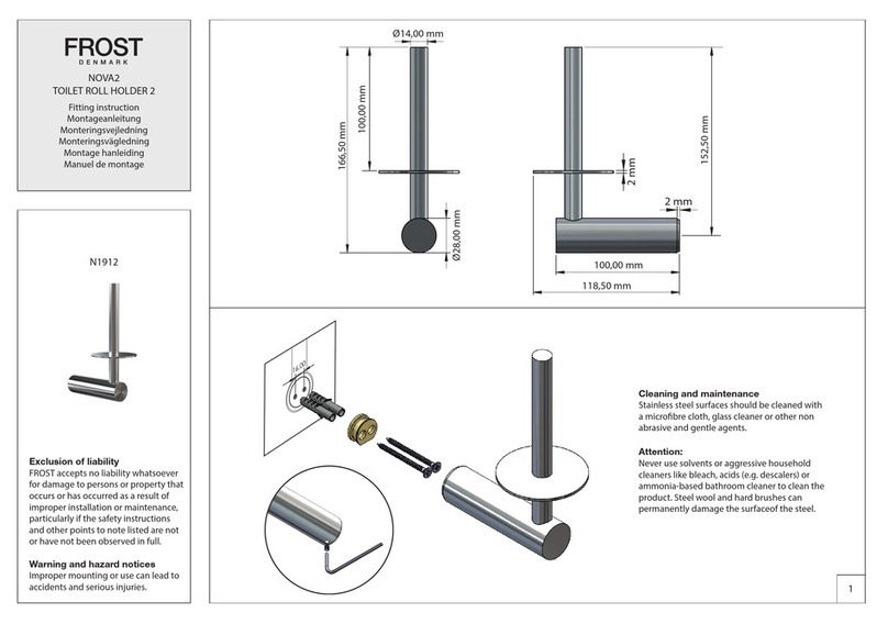 FROST NOVA2 N1912 Install guide FROST NOVA2 N1912 Install guide