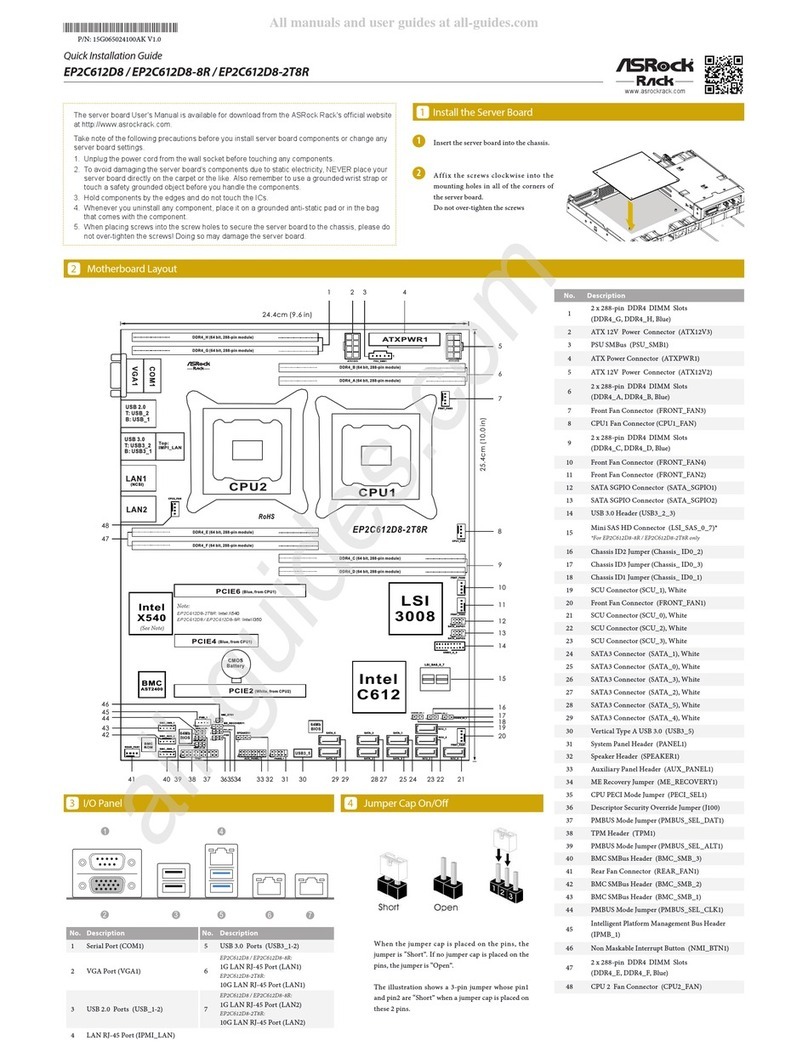 ASROCK Rack EP2C612D8 User manual