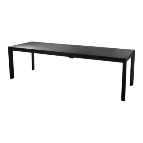 Proloisirs ELENA II ALLONGE PAPILLON TABLE Assembling instructions Proloisirs ELENA II ALLONGE PAPILLON TABLE Assembling instructions