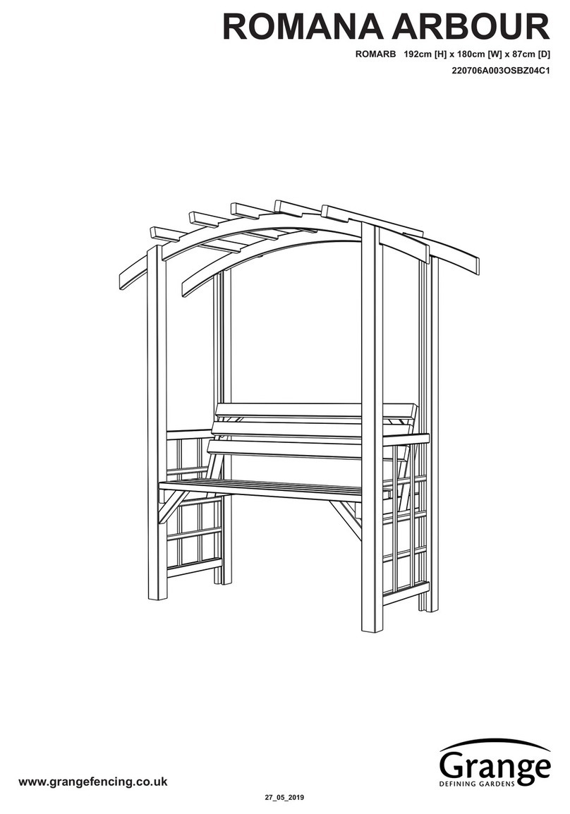Grange Romana Arbour User manual Grange Romana Arbour User manual
