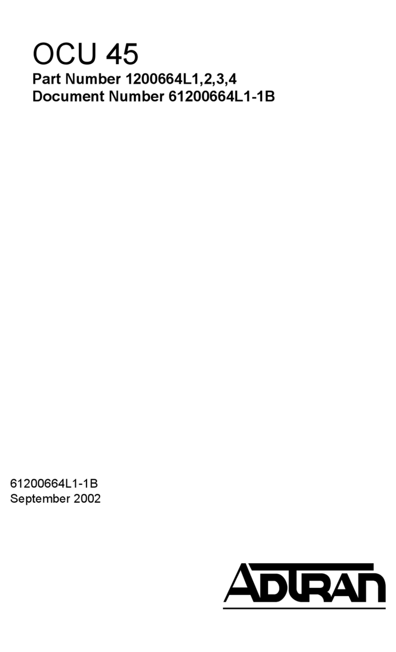 ADTRAN OCU 45 User manual