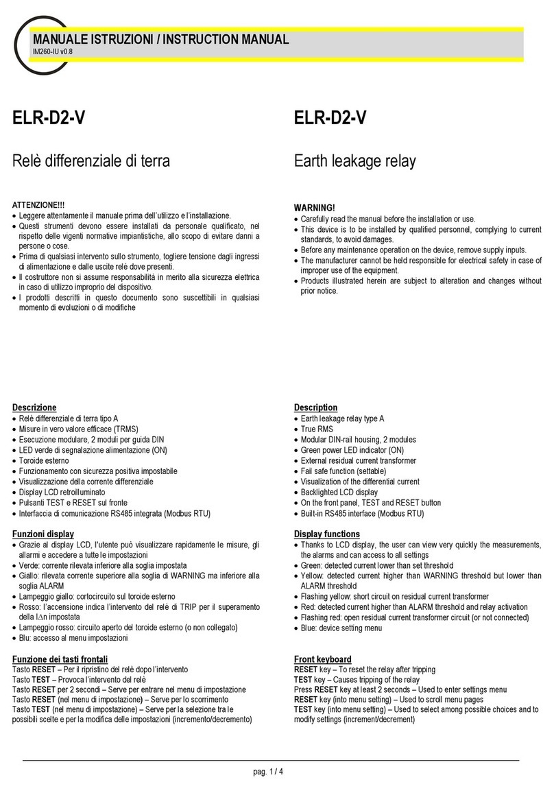 Contrel ELR-D2-V instruction manual