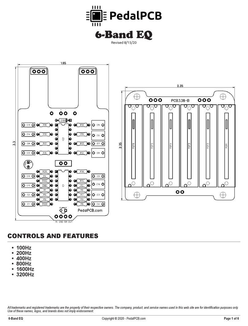 PedalPCB 6-Band EQ Wiring diagram