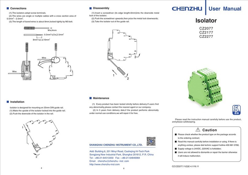 Chenzhu CZ2077 user manual