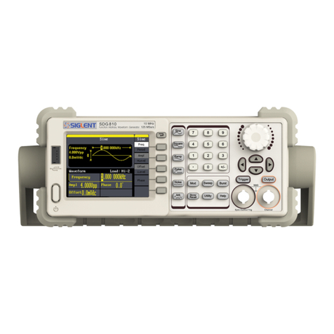 SIGLENT SDG800 Series User manual