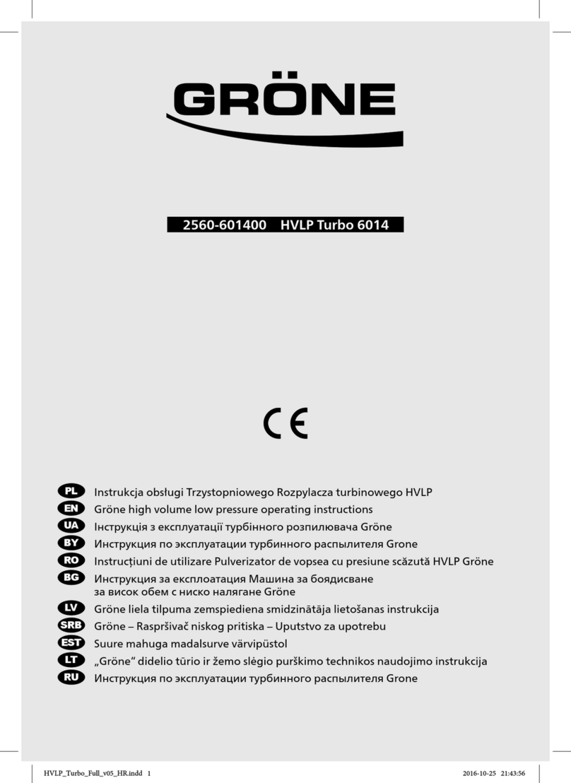 Gröne HVLP Turbo 6014 operating instructions