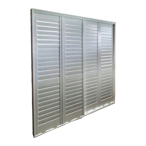 EasyAS INTERNAL SLIDING SHUTTER User manual