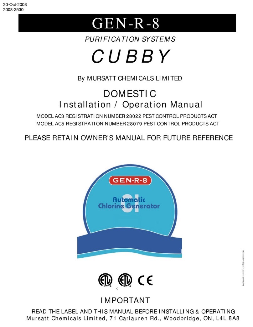 MURSATT CUBBY GEN-R-8 User manual