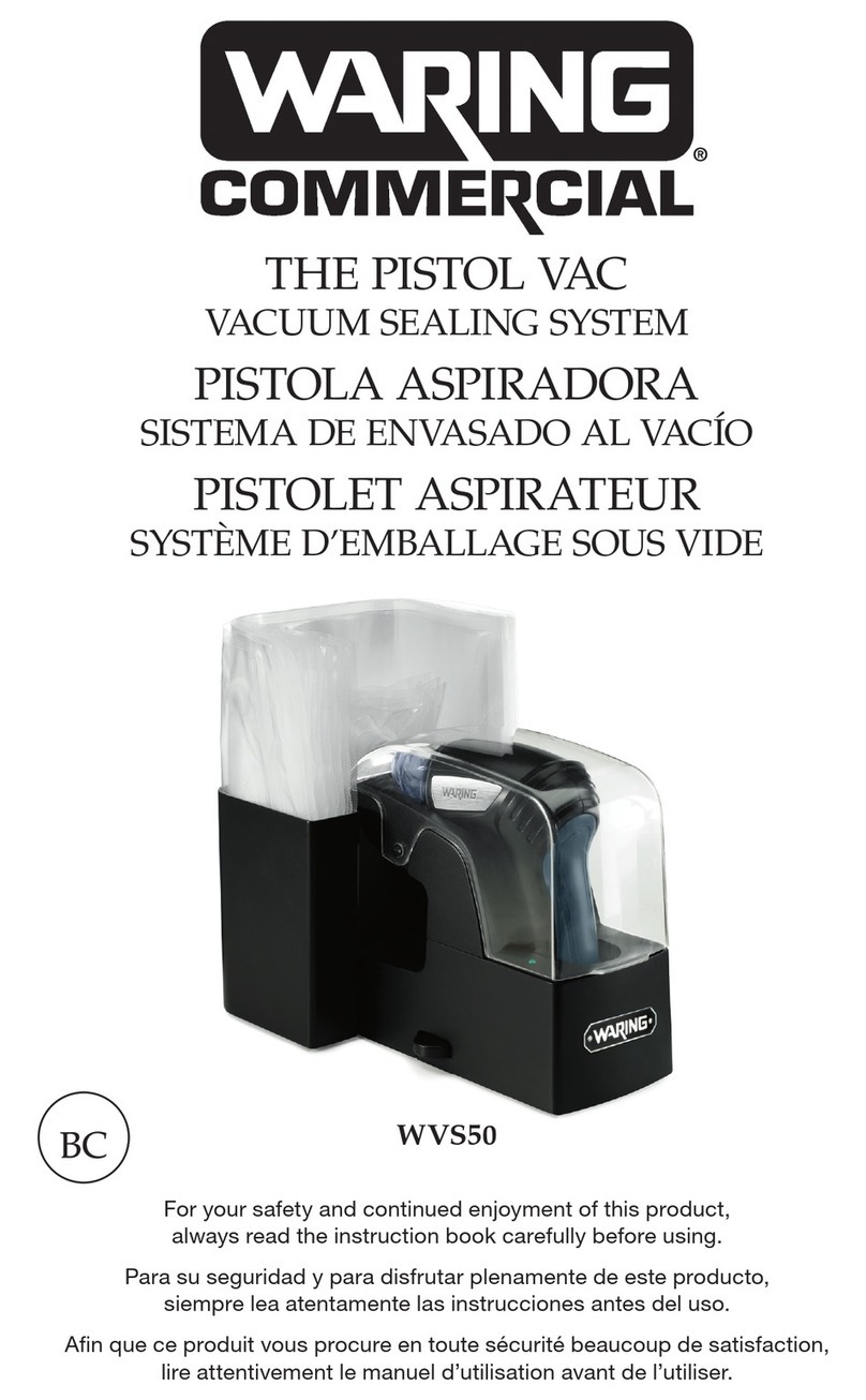 Waring WVS50 User manual