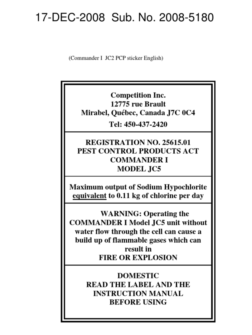 Jacuzzi COMMANDER I JC2 User manual